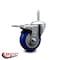 Service Caster 4 Inch Blue Polyurethane Wheel Swivel 34 Inch Threaded Stem Caster Total Lock Brake SCC SCC-TSTTL20S414-PPUB-BLUE-34212 - alternate 3